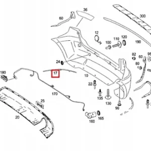 Arka Tampon Sağ Nikelaj Mercedes B-Serisi W245 Kasa 2008-2012 A1698851674