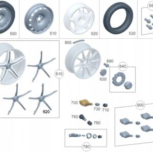 Lastik Basınç Sensörü Mercedes GT-C-S-SL-GLC-EQE-EQS Serileri W192, W206, W223, W232, W254, W294, W295, W296, W297 Kasa 2015-2023 A0009058413