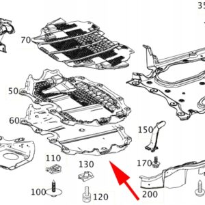 Motor Alt Muhafaza Mercedes CL-S Serileri W216, W221 Kasa 2007-2013 A2215244130