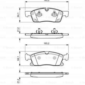 Ön Balata Mercedes ML-GLE Serileri W166, W292 Kasa 2011-2019 A0004208804