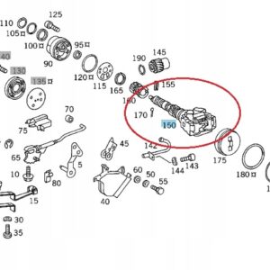 Şanzıman Yay Tablası Mercedes E-S-C Serileri W123, W124, W140, W201, W202, W210 Kasa 1990-1999 A1232720264