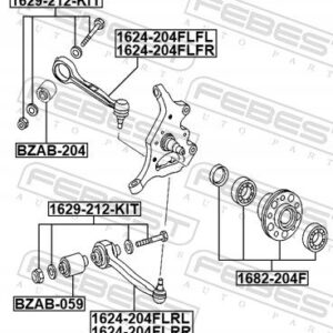 Sol Alt Eğri Kol Mercedes SLK-C-E-CLK Serileri W171, W172, W203, W204, W207, W209 Kasa 2007-2013 A2043304411