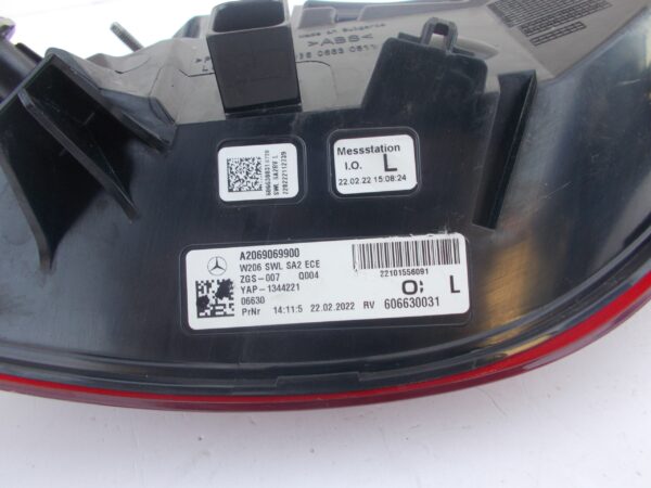 Sol Dış Stop Mercedes C-Serisi W206 Kasa 2021-2023 A2069069900