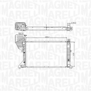 Su Radyatörü Mercedes SPRINTER-Serisi W901, W902, W903, W904 Kasa 1998-2006 A9015003500