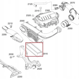 Hava Flitresi Mercedes C-Serisi W205 Kasa 2014-2019 A6260940004