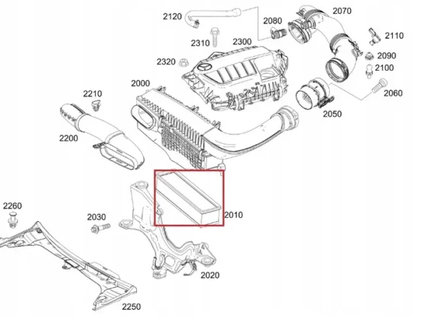 Hava Flitresi Mercedes C-Serisi W205 Kasa 2014-2019 A6260940004