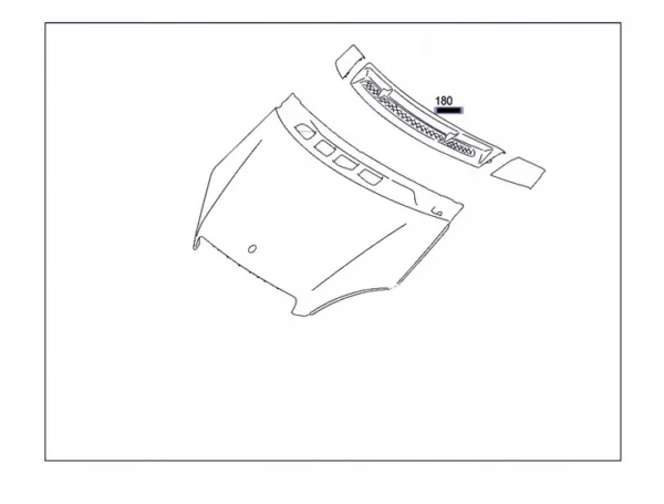 Kaput Izgarası Orta Mercedes B-Serisi W245 Kasa 2008-2012 A1698360018