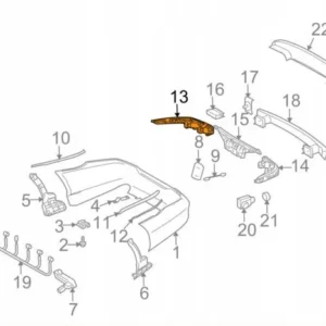 Ön Tampon Orta Braket Mercedes E-Serisi W211 Kasa 2003-2006 A2118807052