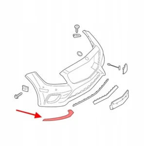 Ön Tampon Sağ Nikelaj Mercedes CLS-Serisi W218 Kasa 2015-2019 A2188851674