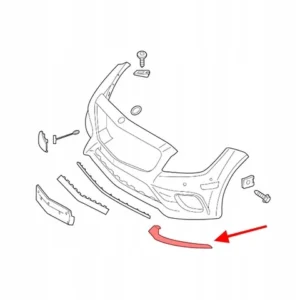 Ön Tampon Sol Nikelaj Mercedes CLS-Serisi W218 Kasa 2015-2019 A2188851574