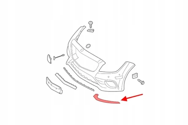 Ön Tampon Sol Nikelaj Mercedes CLS-Serisi W218 Kasa 2015-2019 A2188851574