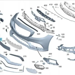 Plakalık Mercedes C-Serisi W205 Kasa 2015-2019 A2058801644