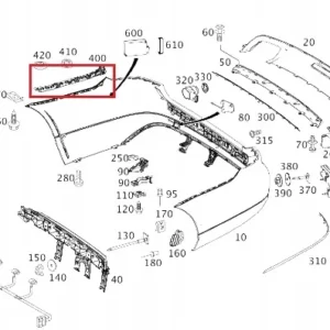 Sağ Arka Tampon Braketi Mercedes CLS-Serisi W218 Kasa 2015-2019 A2188800830