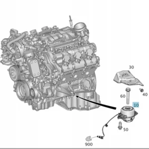 Sağ Motor Kulağı Mercedes ML-Serisi W166 Kasa 2014-2018 A1662400400