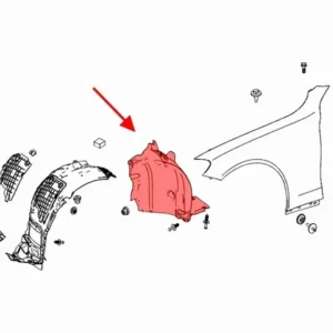 Sağ Ön Davlumbaz Arka Eki Mercedes C-Serisi W205 Kasa 2015-2019 A2056912900