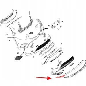 Sağ Ön Nikelaj Mercedes GLC-Serisi W253 Kasa 2015-2019 A2538852800