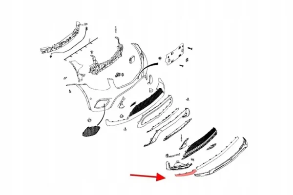 Sağ Ön Nikelaj Mercedes GLC-Serisi W253 Kasa 2015-2019 A2538852800