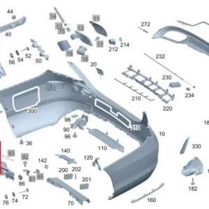 Sağ Stop Braketi Mercedes C-Serisi W205 Kasa 2014-2018 A2058850465