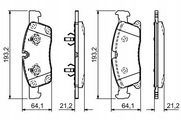 Ön Balata Mercedes ML-GLE Serileri W166, W292 Kasa 2011-2019 A0004208804