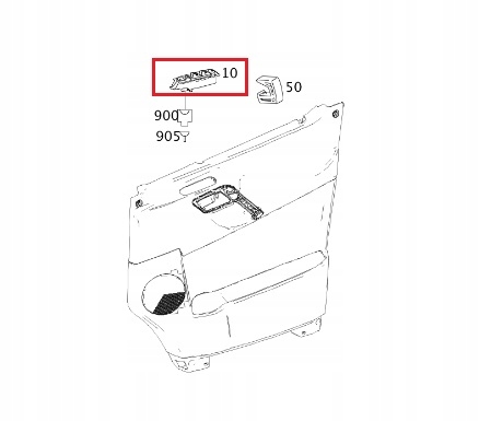 Sağ Çn Cam Açma Düğmesi Mercedes SPRINTER-Serisi W906 Kasa 2007-2017 A9065451913