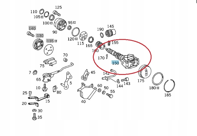 Şanzıman Yay Tablası Mercedes E-S-C Serileri W123, W124, W140, W201, W202, W210 Kasa 1990-1999 A1232720264