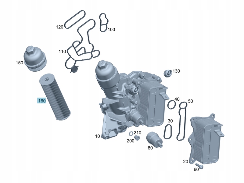 Yağ Flitresi Mercedes E-Serisi W213 Kasa 2014-2019 A6541801100