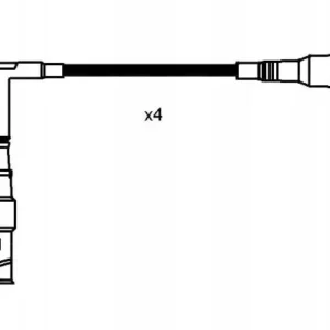 Buji Kablo Seti 3 Adet Mercedes E-S Serileri W124, 140, W210 Kasa 1994-1998 BZEF641