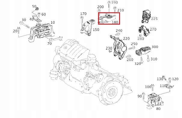 Motor Kulağı Mercedes CLA-GLA-A-B Serileri W117, W156, W176, W246 Kasa 2013-2017 A2462400809