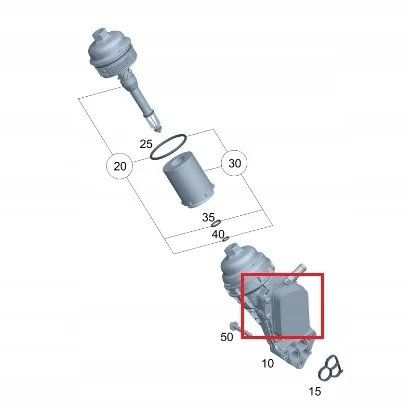 Motor Yağ Soğutucu Mercedes CLA-A-B Serileri W117, W176, W246 Kasa 2013-2017 A2701800500