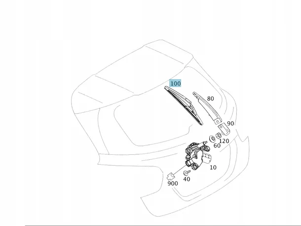 Ön Silecek Lastiği Mercedes VİTO-Serisi W447 Kasa 2015-2023 A4478205400