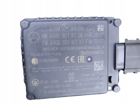 Radar Sensörü Mercedes E-S-CLS-AMG Serileri W213, W217, W222, W238, W257, W290 Kasa 2017-2020 A0009058909