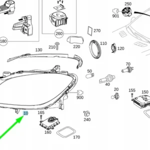 Sağ Far Mercedes GLE-Serisi W166 Kasa 2014-2017 A1668201059