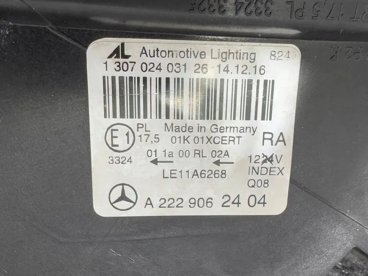 Sağ Far Mercedes S-Serisi W222 Kasa 2014-2019 A2229062404