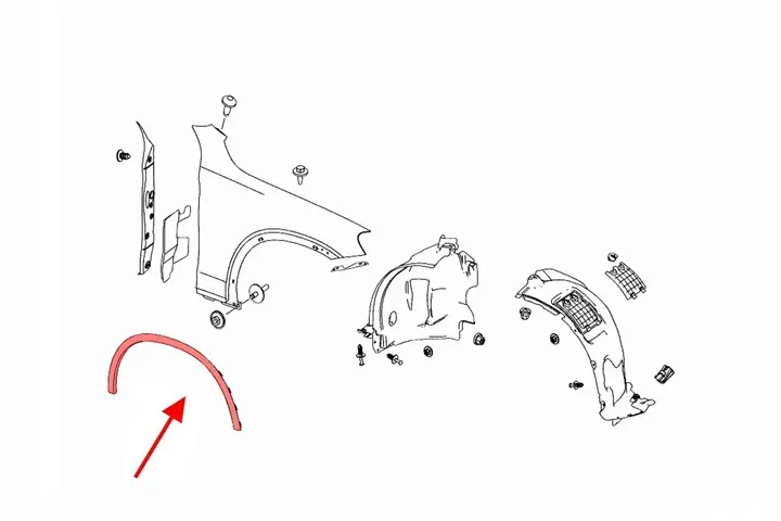 Sağ Ön Dodik Mercedes GLC-Serisi W253 Kasa 2015-2019 A2538850622
