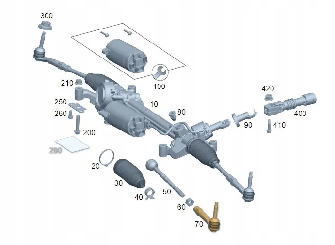 Sağ Rot Başı Mercedes C-Serisi W206 Kasa 2021-2023 A2064607200