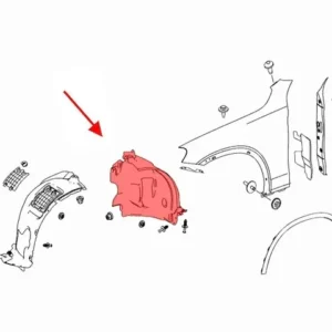 Sol Ön Davlumbaz Arka Eki Mercedes GLC-Serisi W253 Kasa 2015-2019 A2536910303