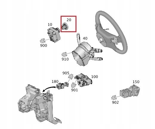 Star Stop Tuşu Mercedes Tüm Modeller 2012-2020 A2215450714