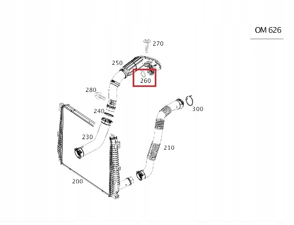 Turbo Oringi Mercedes C-Serisi W205, W207, W212, W213, W218, W222 Kasa 2014-2018 A6269970645