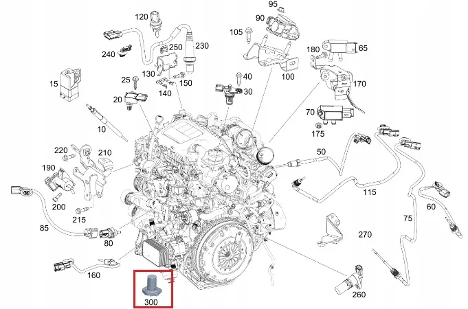Yağ Şamandırası Mercedes C-E-CLS Serileri W204, W205, W207, W212, W218 Kasa 2012-2018 A6511530132